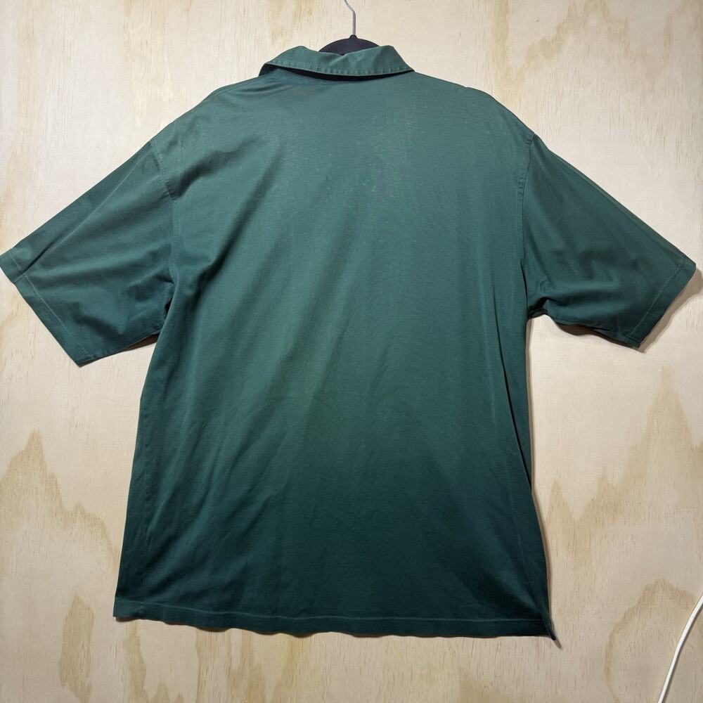 Slazenger Polo Shirt XL Green Cotton C.C. of Green Valley Golf Embroidered - Picture 7 of 9